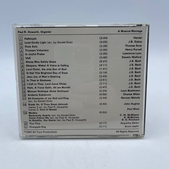 Paul R Howarth Organist, A Music Montage, 1992, Rare CD - Picture 2 of 7
